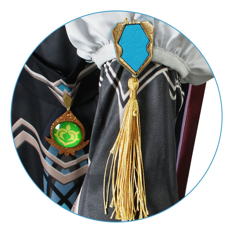 Genshin Impact Kaveh Cosplay Costume With Wigs Halloween Full Set Costume Outfit