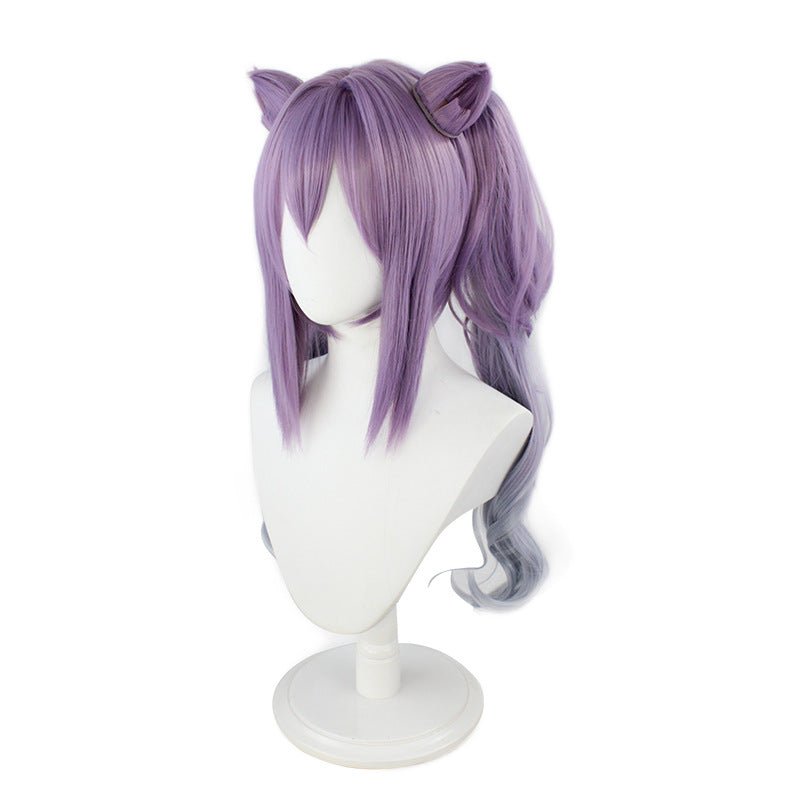 Genshin Impact Keqing Cosplay Wigs Purple Long Wigs