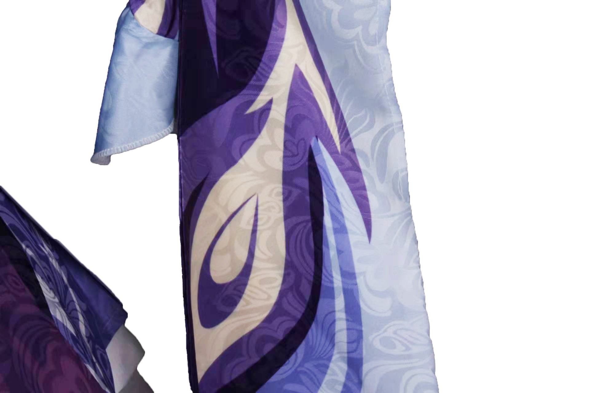 Genshin Impact Keqing Whole Set Costume Halloween Cosplay Costume with Wigs and Shoes Suit Set