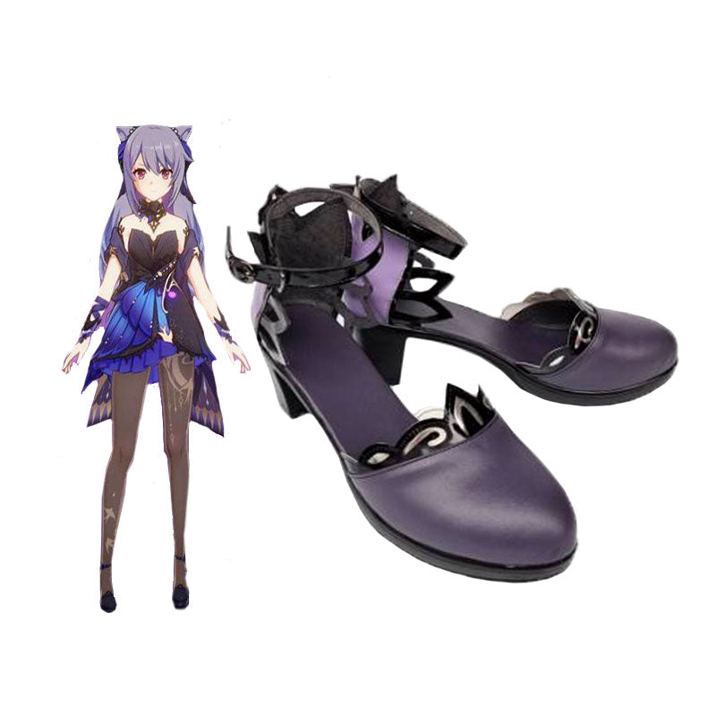 Genshin Impact Keqing Skin Costume Opulent Splendor Costume Shoes