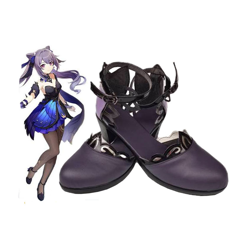 Genshin Impact Keqing Skin Costume Opulent Splendor Costume Shoes