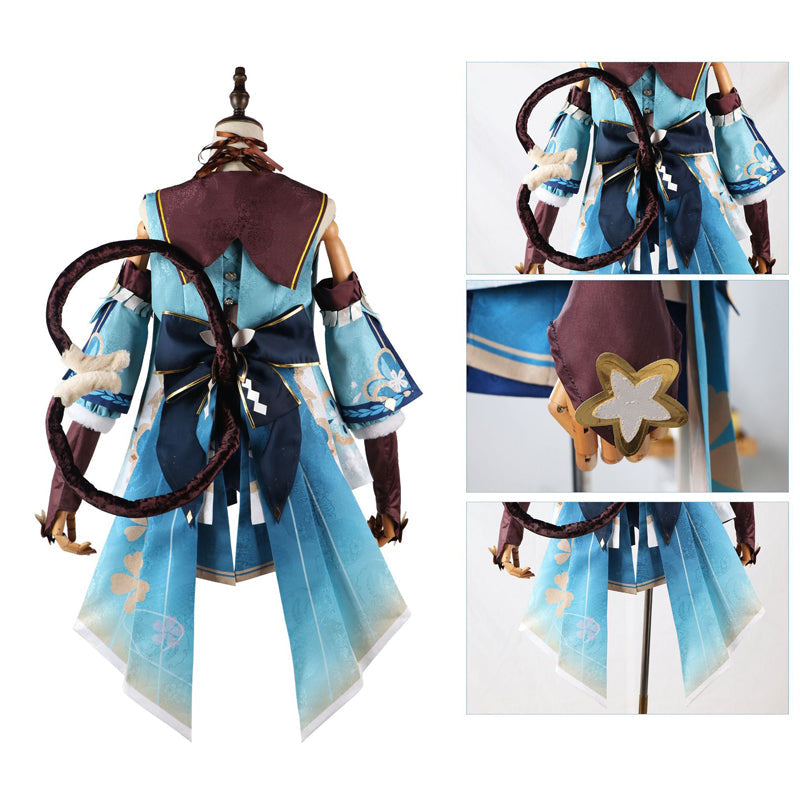Genshin Impact Kirara Costume With Wigs Set Halloween Carnival Cosplay Outfit