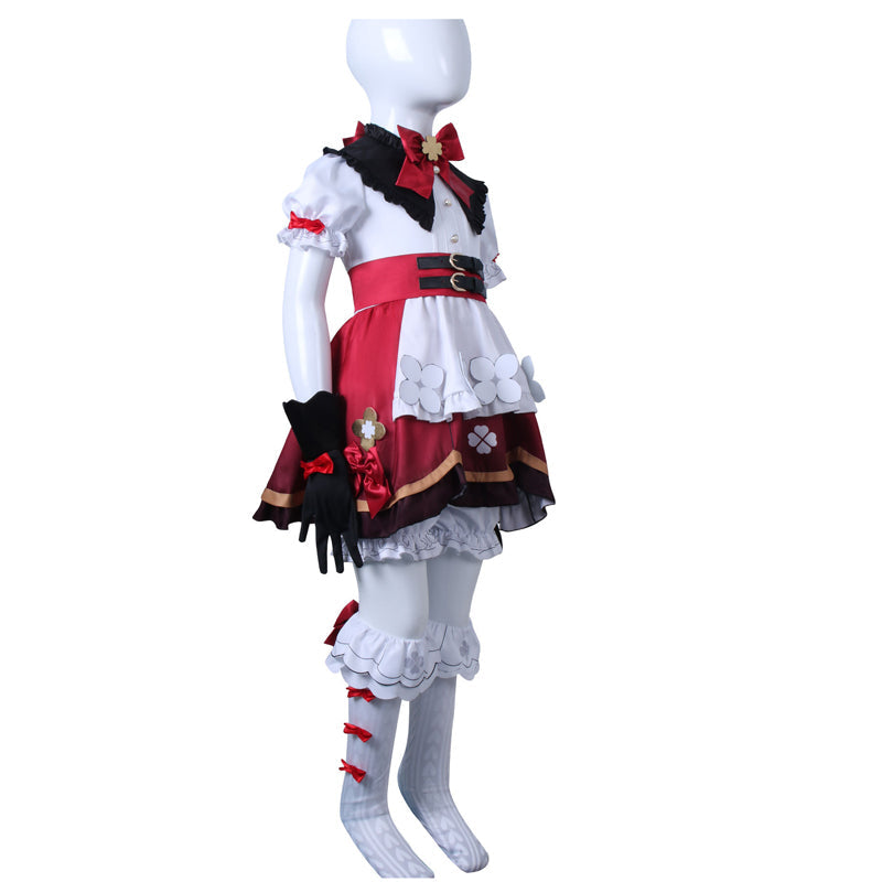 Genshin Impact Klee Kids Costume New Skin Blossoming Starlight Child Girls Costume Halloween Witch Klee Cosplay Outfit