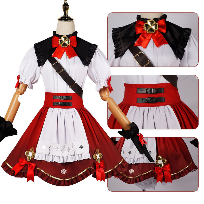 Genshin Impact Klee New Skin Blossoming Starlight Cosplay Costume Outfit Halloween Witch Cosplay Outfit