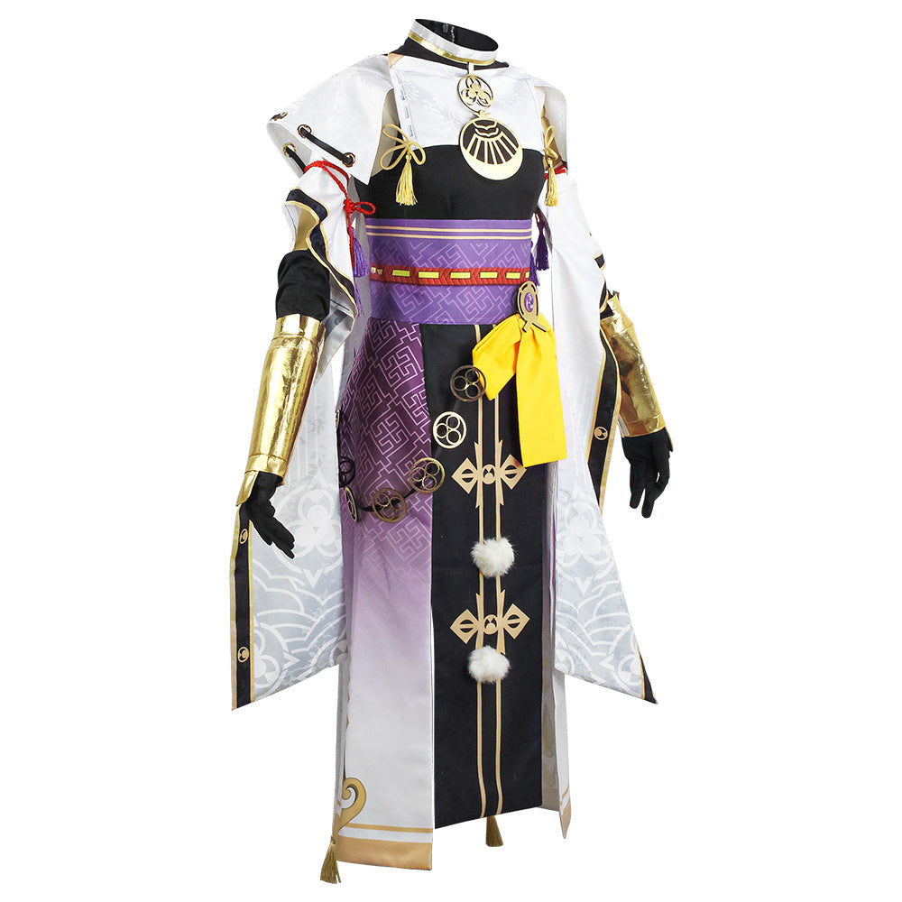 Genshin Impact Kujou Sara Cosplay Costume Halloween Carnival Party Outfit