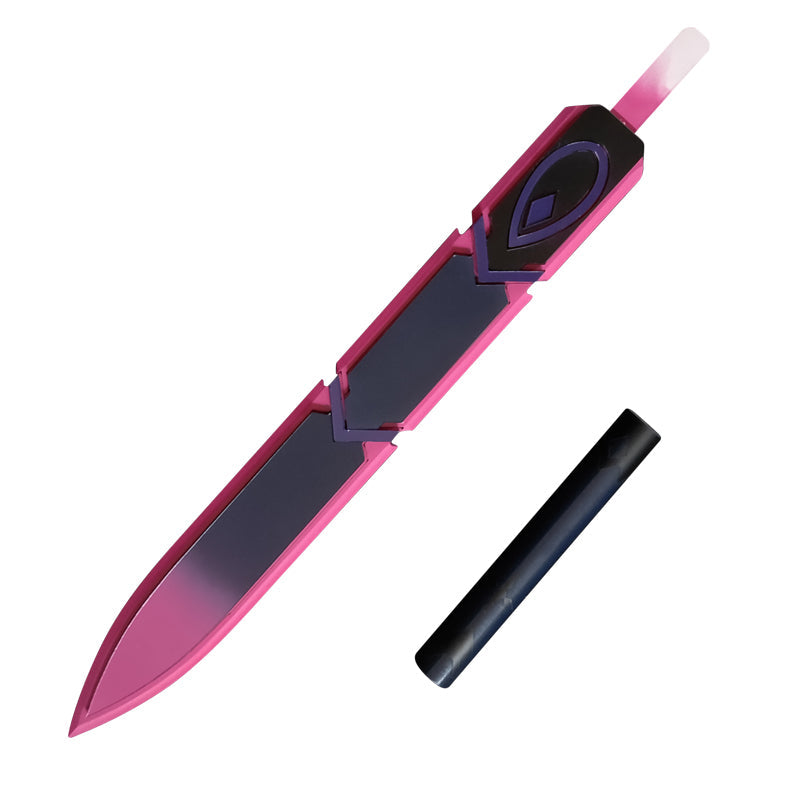 Genshin Impact Kuki Shinobu Cosplay Weapon Dagger knife and Whip Costume Accessories Set