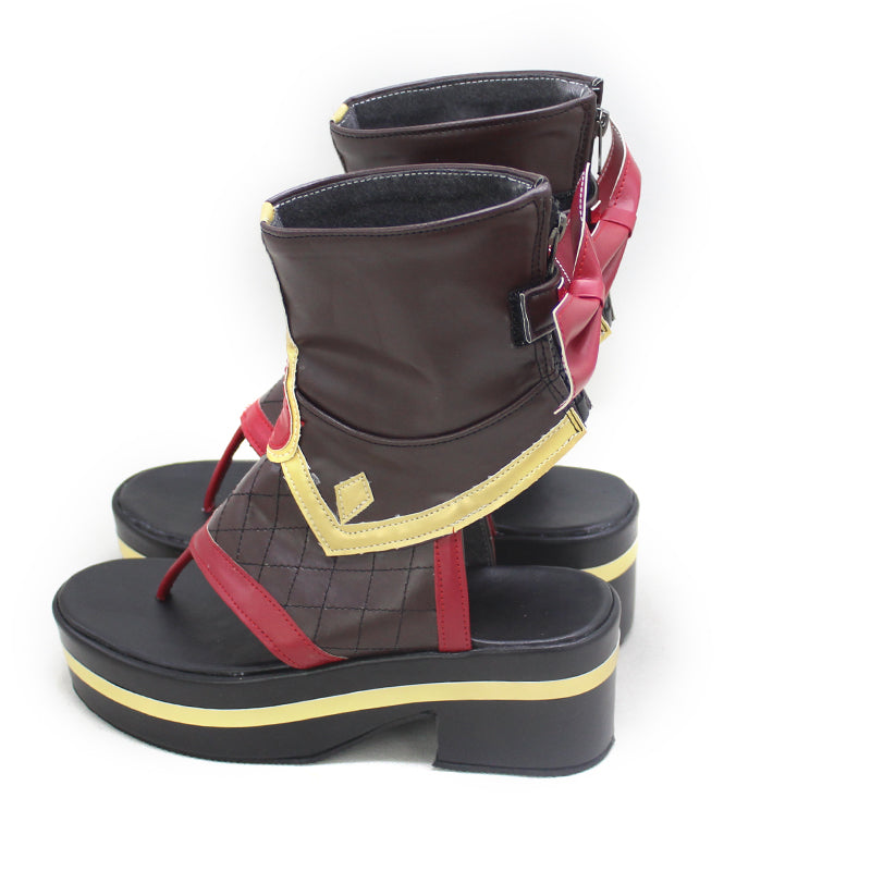 Genshin Impact Kuki Shinobu Costume Shoes Halloween Cosplay Customized Boots