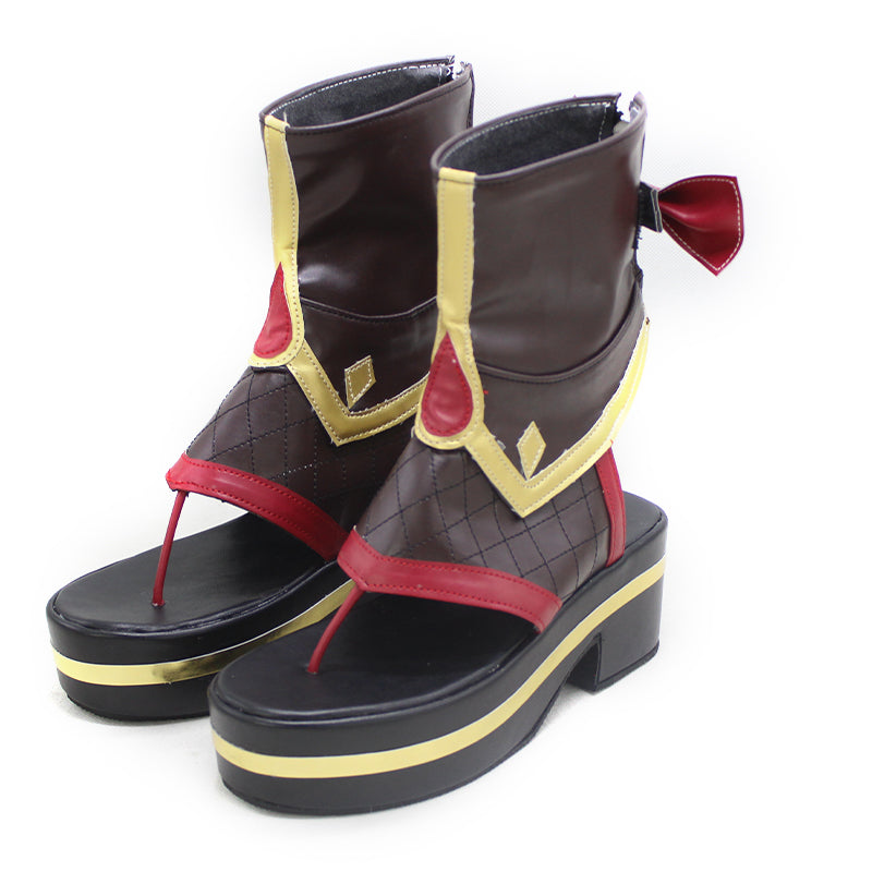 Genshin Impact Kuki Shinobu Costume Shoes Halloween Cosplay Customized Boots