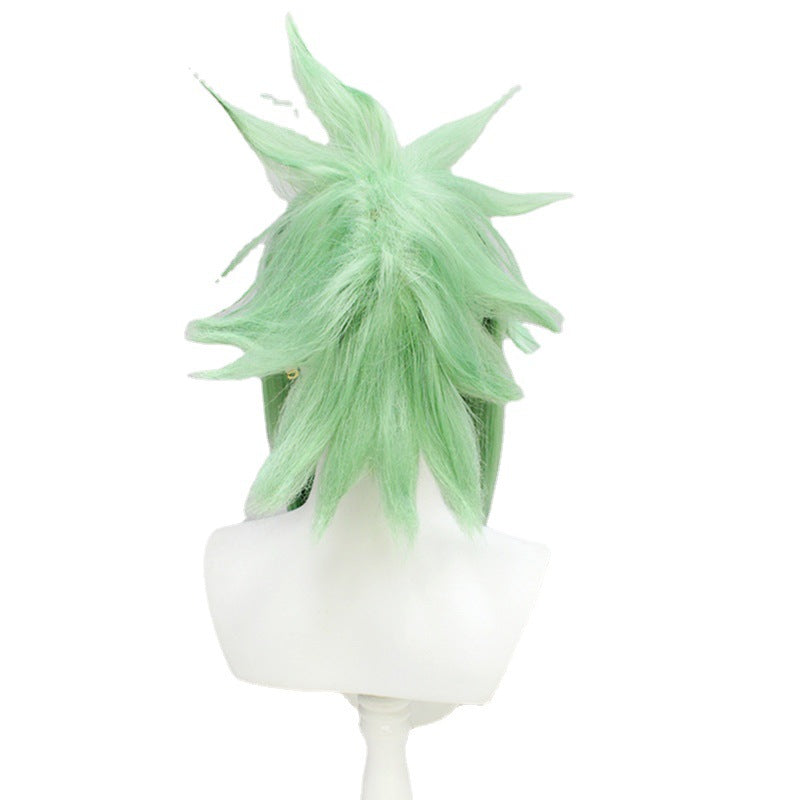 Genshin Impact Kuki Shinobu Costume Wigs Green Wigs Cosplay Accessories