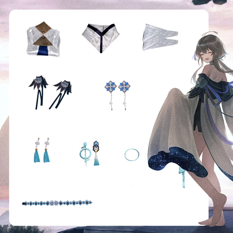 Genshin Impact Lord of Dust Haagentus Guizhong Costume Full Set Halloween Outfit