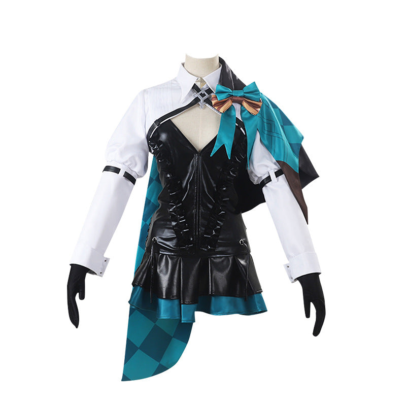 Genshin Impact Lynette Cosplay Costume Dress Halloween Canival Festival Costume Outfit