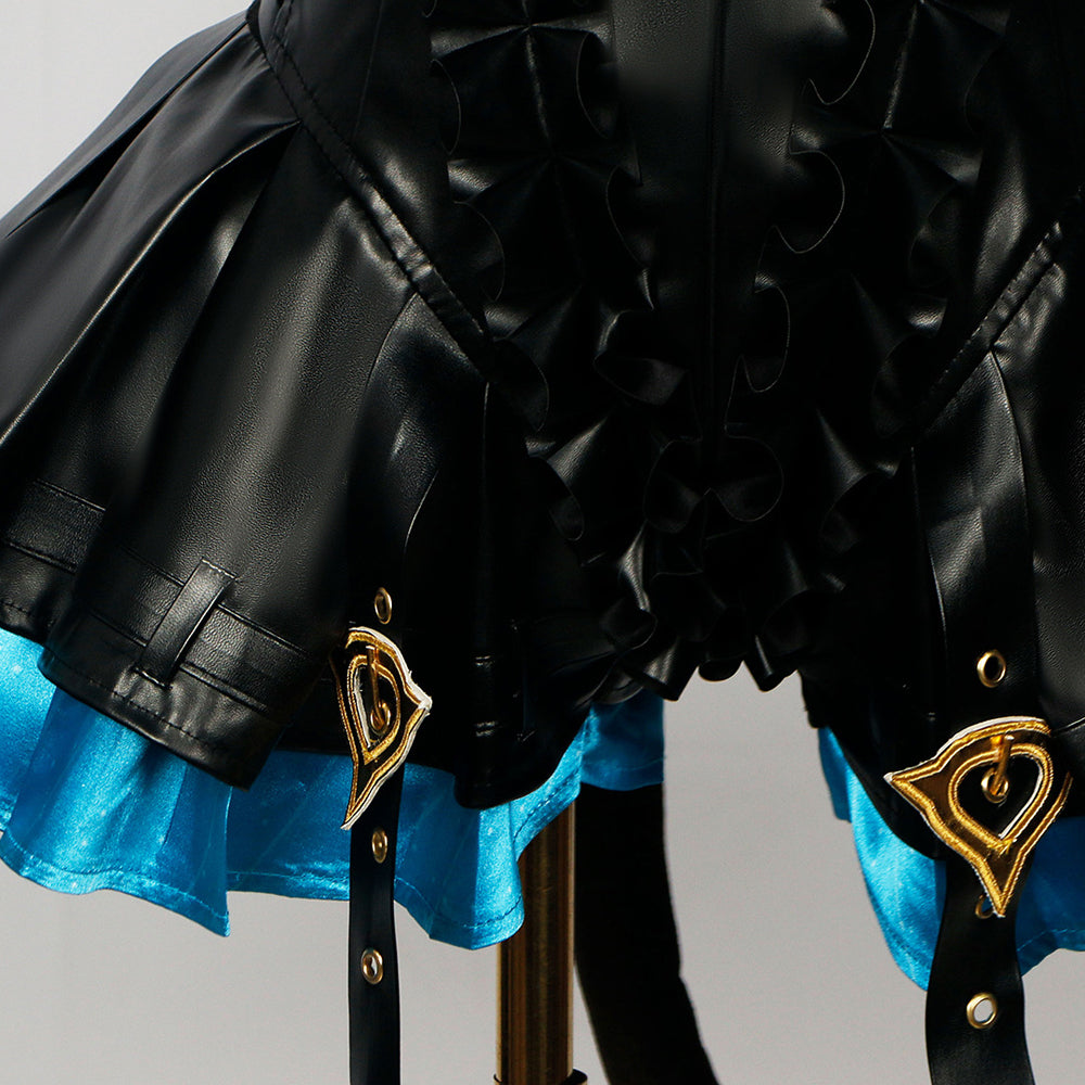 Genshin Impact Lynette Costume Deluxe PU Leather Version Halloween Carnival Cosplay Outfit