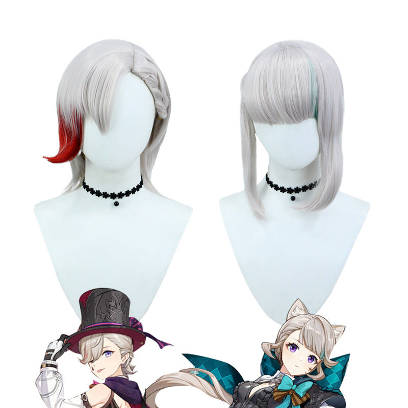 Genshin Impact Lyney/Lynette Costume Wigs Cosplay Accessories