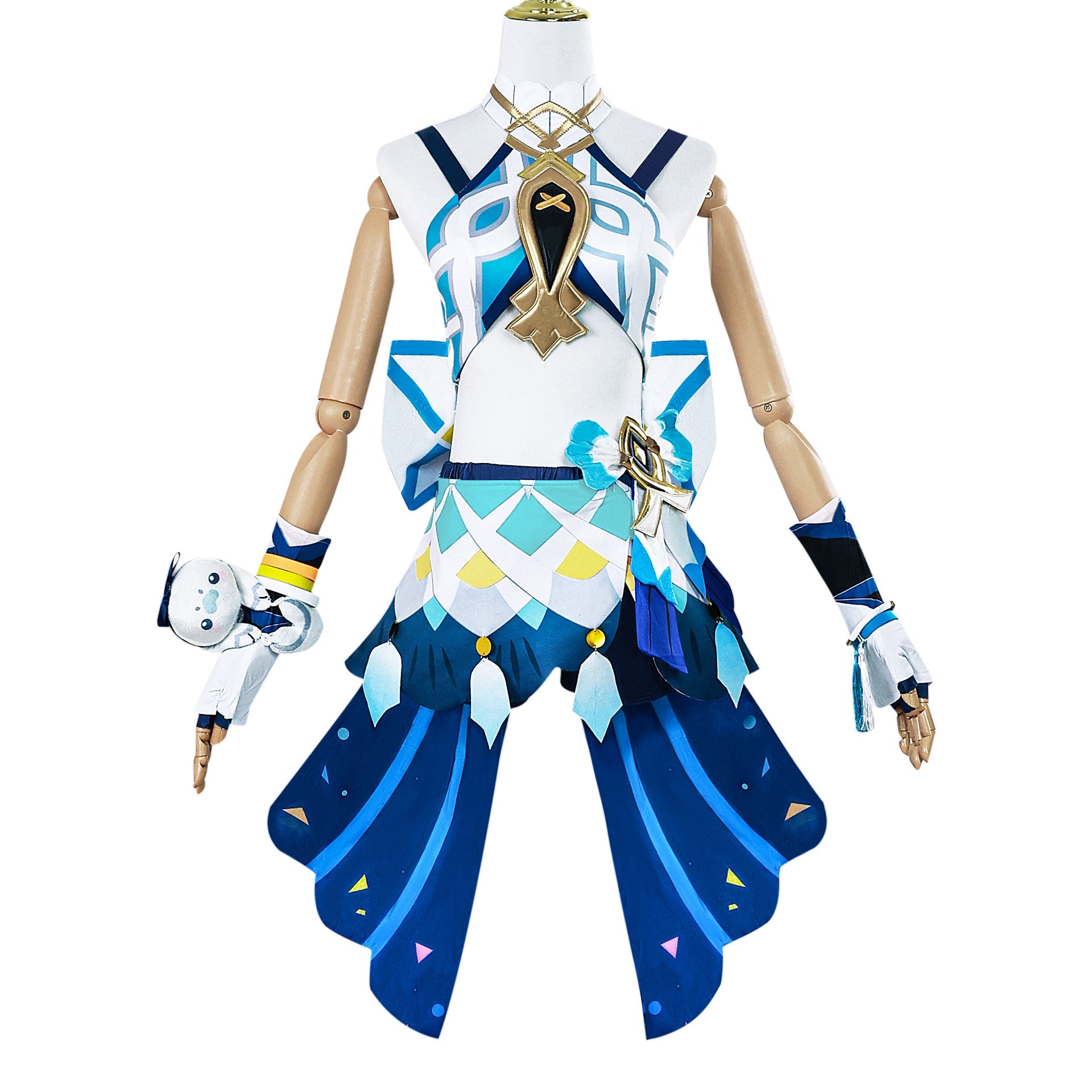 Genshin Impact Mualani Costume +Wigs+Shoes Whole Set Halloween Cosplay Outfit