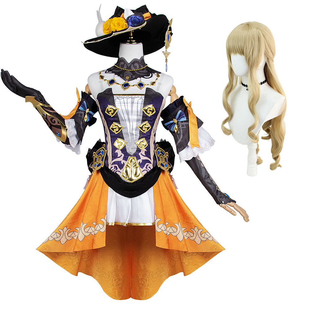Genshin Impact Navia Caspar Costume Women Girls Halloween Carnival Cosplay Outfit