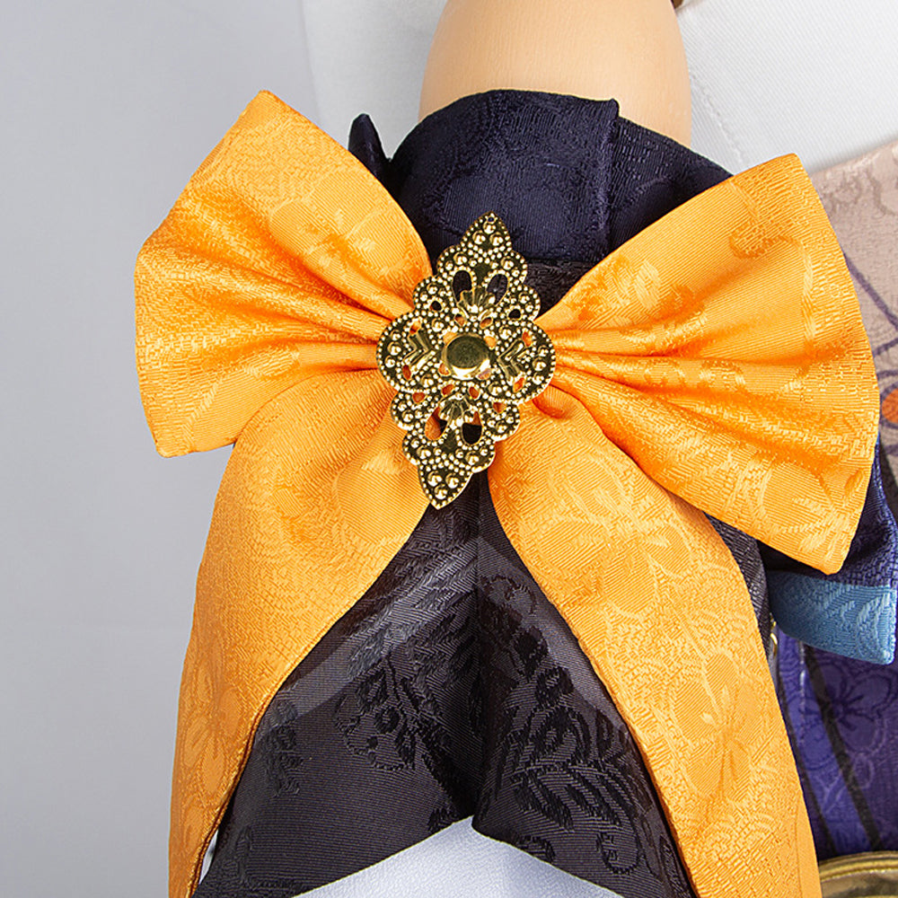 Genshin Impact Navia Caspar Whole Set Costume With Wigs and Boots Halloween Carnival Full Set Outfit