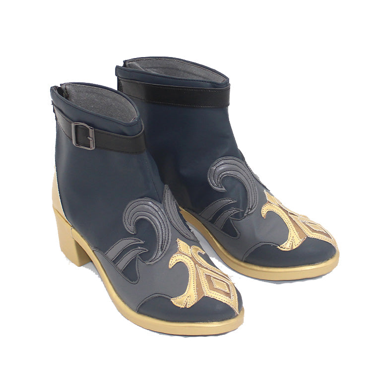Genshin Impact Neuvillette Cosplay Shoes Halloween Costume Boots Accessories