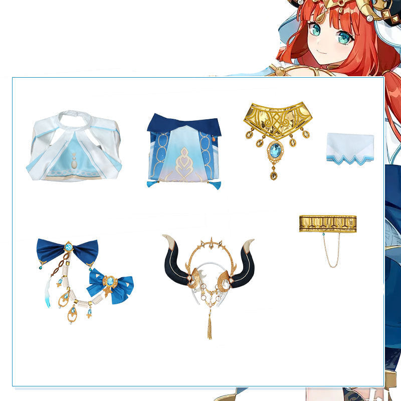 Genshin Impact Nilou Cosplay Costume Dress Halloween Costume