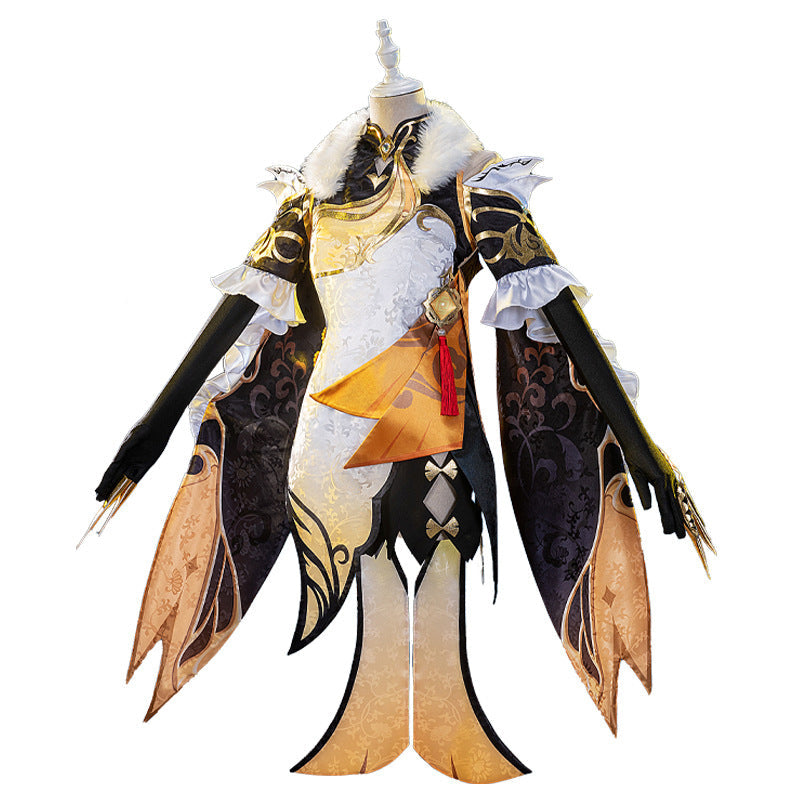 Genshin Impact Liyue Qixing Ningguang Cosplay Costume Halloween Cosplay Dress