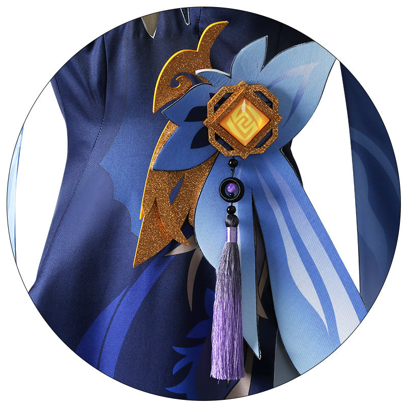 Genshin Impact Ningguang Skin Outfit Costume Orchid's Evening Gown Halloween Costume Dress
