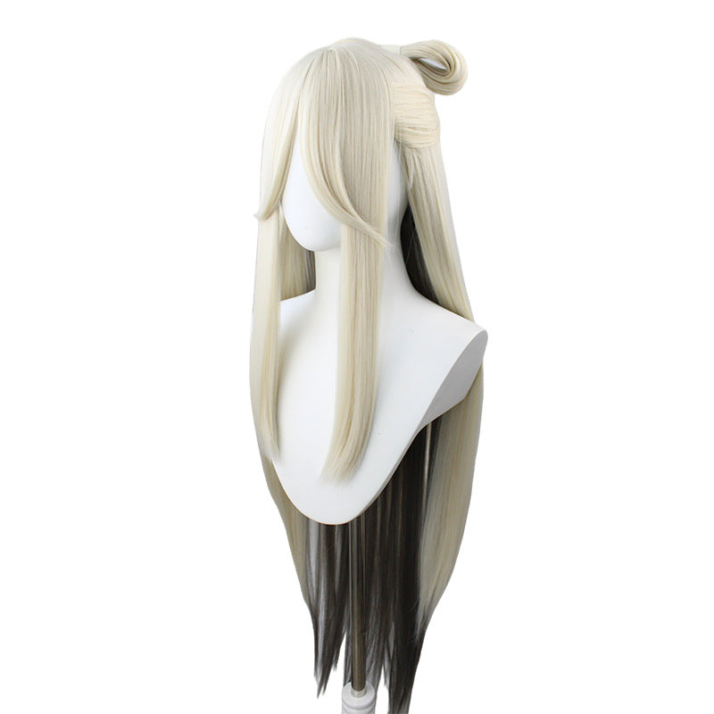 Genshin Impact Ningguang Skin Orchid's Evening Gown Whole Set Costume+Wigs+Shoes Halloween Carnival Costume Set