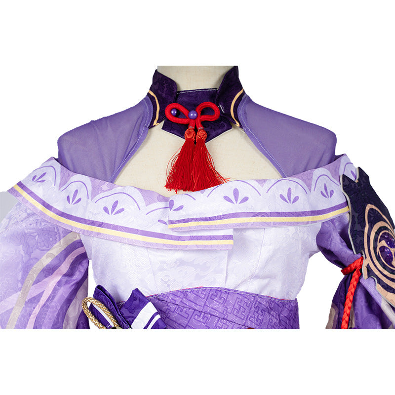 Genshin Impact Raiden Shogun Ei Cosplay Costume Deluxe Version Halloween Carnival Costume