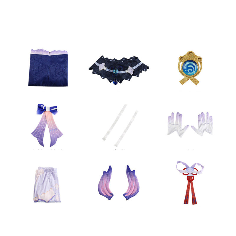 Genshin Impact Sangonomiya Kokomi Cosplay Costume Halloween Party Cospaly Outfit