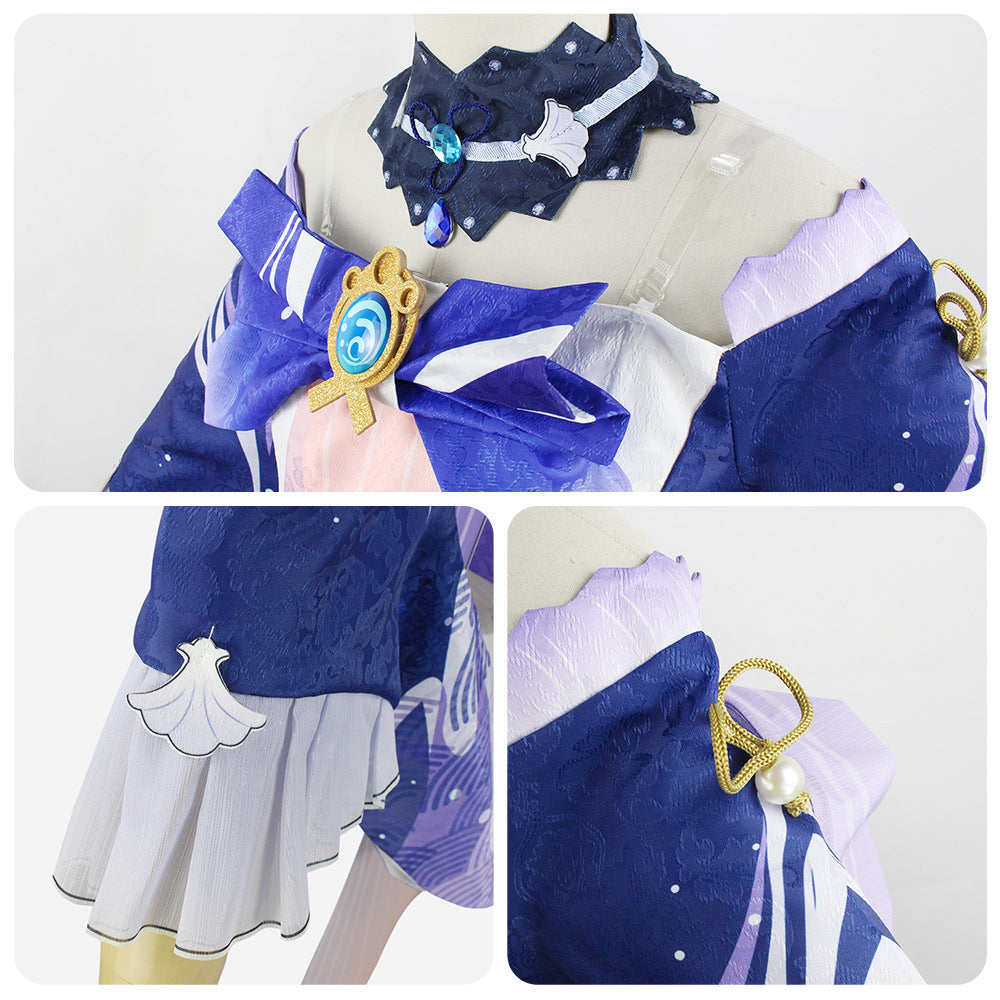 Genshin Impact Sangonomiya Kokomi Cosplay Costume Halloween Party Cospaly Outfit