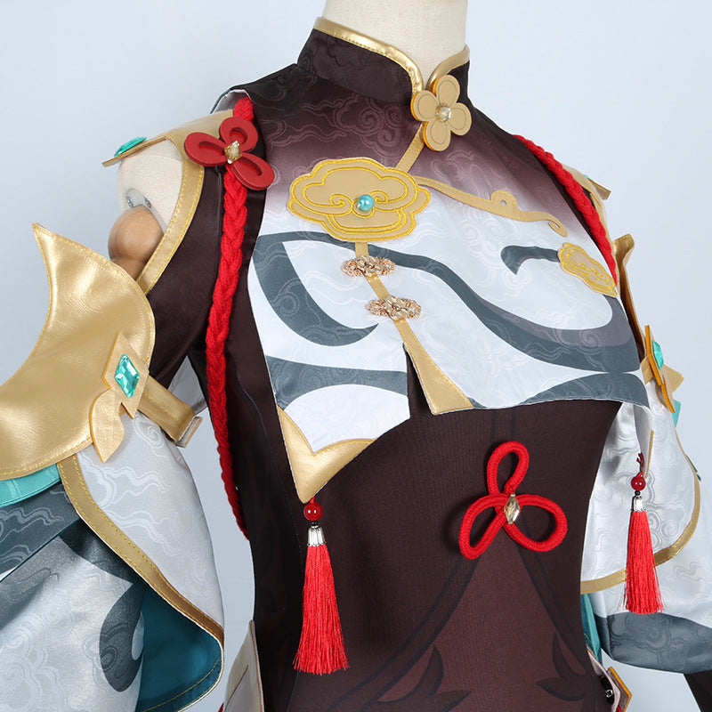 Genshin Impact Shenhe Cosplay Costume Halloween Cosplay Outfit Party Costume