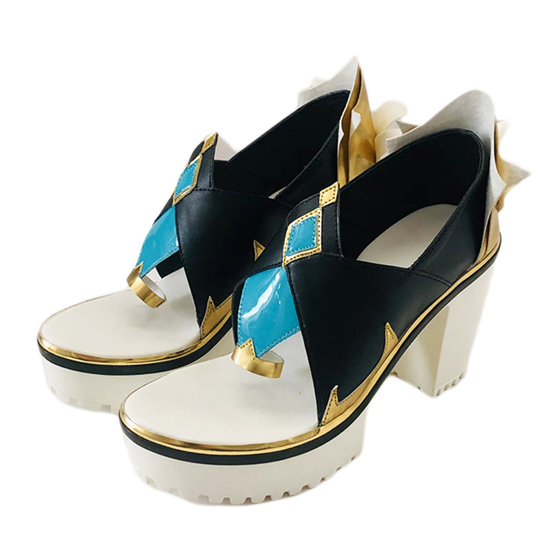 Genshin Impact Shenhe Cosplay Shoes Halloween Party Cosplay Accessories