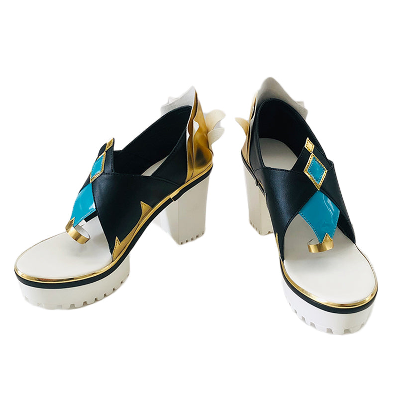 Genshin Impact Shenhe Cosplay Shoes Halloween Party Cosplay Accessories