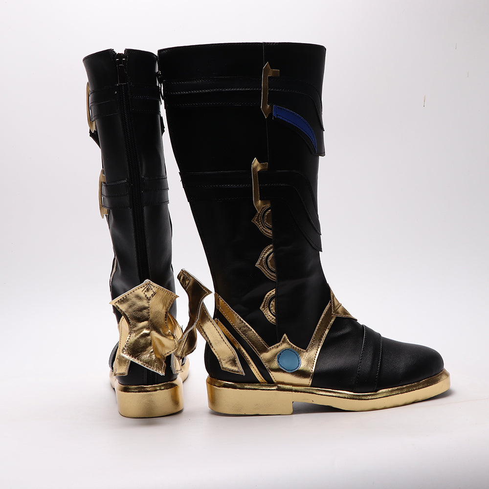 Genshin Impact The Doctor Il Dottore Cosplay Boots Customized PU Leather Costume Shoes