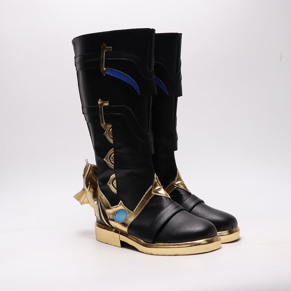 Genshin Impact The Doctor Il Dottore Cosplay Boots Customized PU Leather Costume Shoes