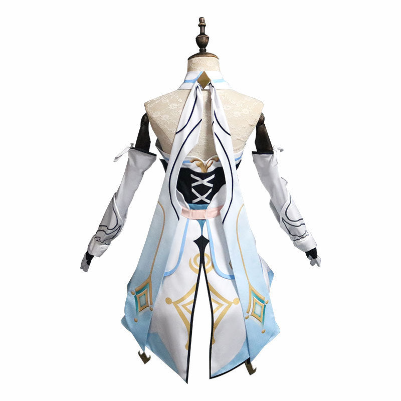 Genshin Impact Traveler Lumine Whole Set Cosplay Costume With Wigs Halloween Cosplay Outfit