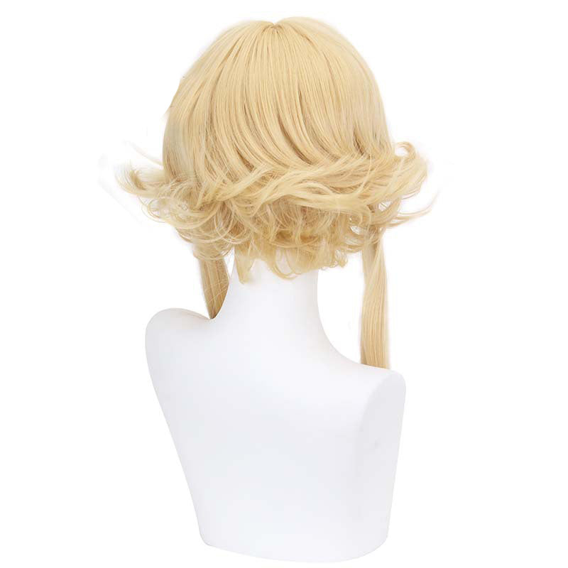 Genshin Impact Traveler Lumine Cosplay Wigs Golden Long Wigs