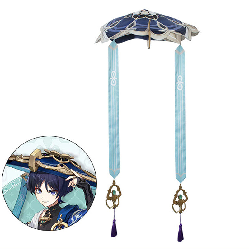 Genshin Impact Wanderer Cosplay Costume With Hat Halloween Cosplay Costume
