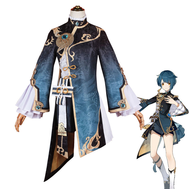 Genshin Impact Xingqiu Cosplay Costume Halloween Carnival Cosplay Suit