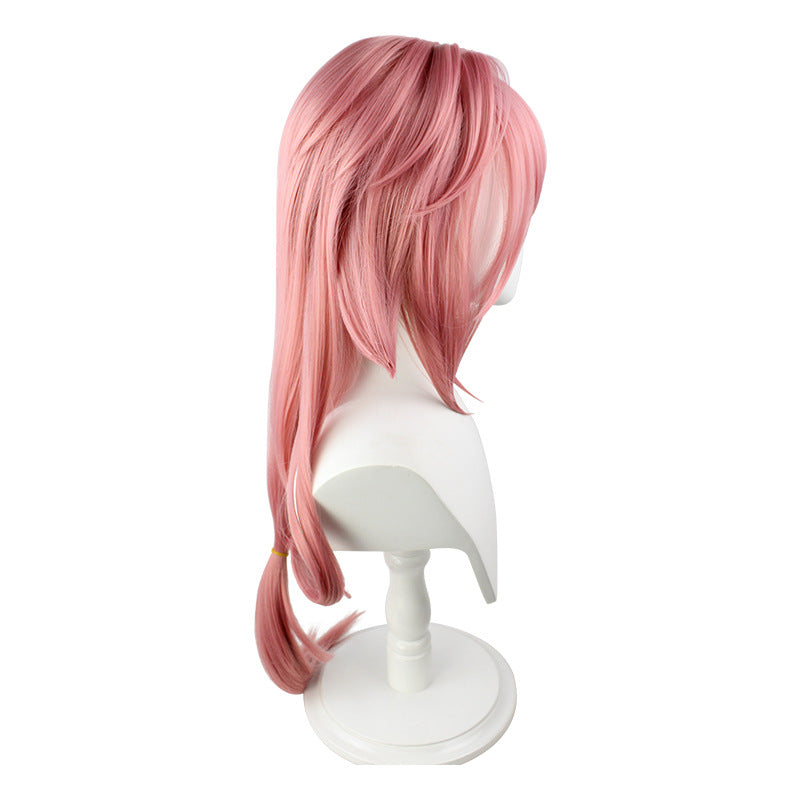 Genshin Impact Yae Miko Cosplay Wigs Pink Long Wigs Halloween Cosplay Props