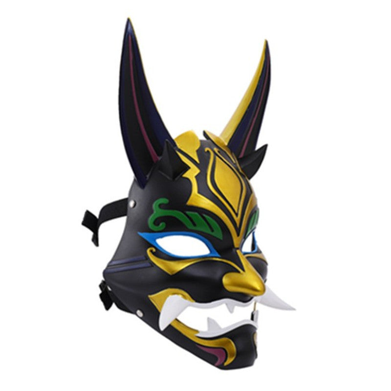 Genshin Impact Yaksha Xiao Costume Mask Cosplay Accessories Resin Yaksha Mask