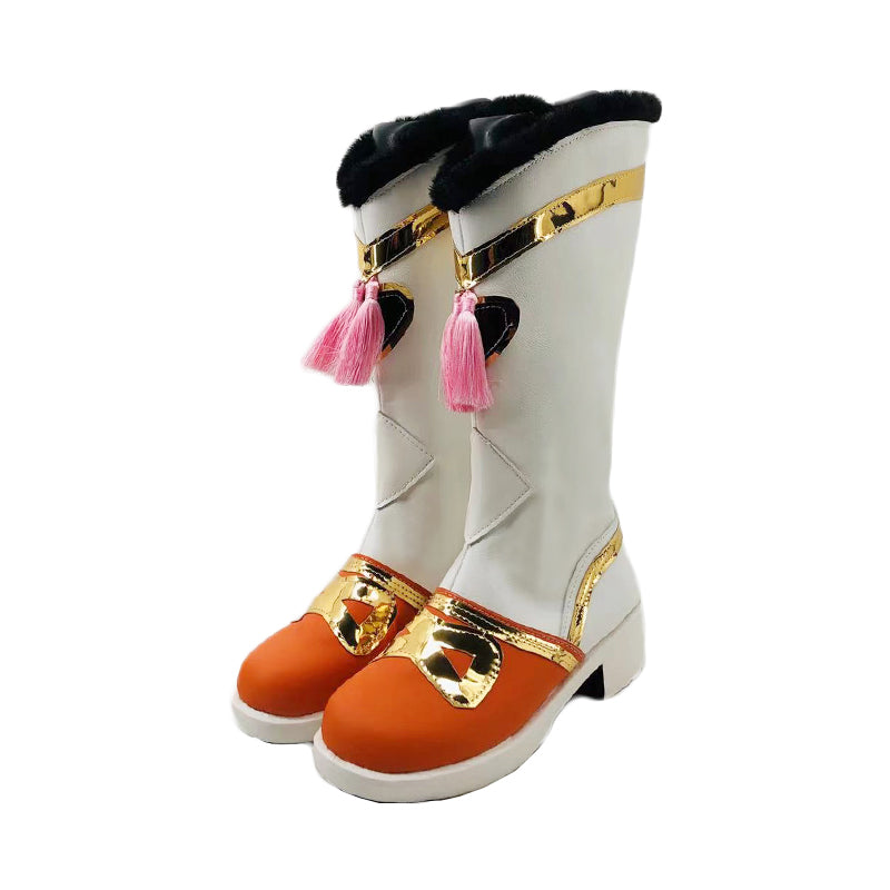 Genshin Impact Yaoyao Cosplay Boots Halloween Cosplay Accessories Customized Costume Shoes