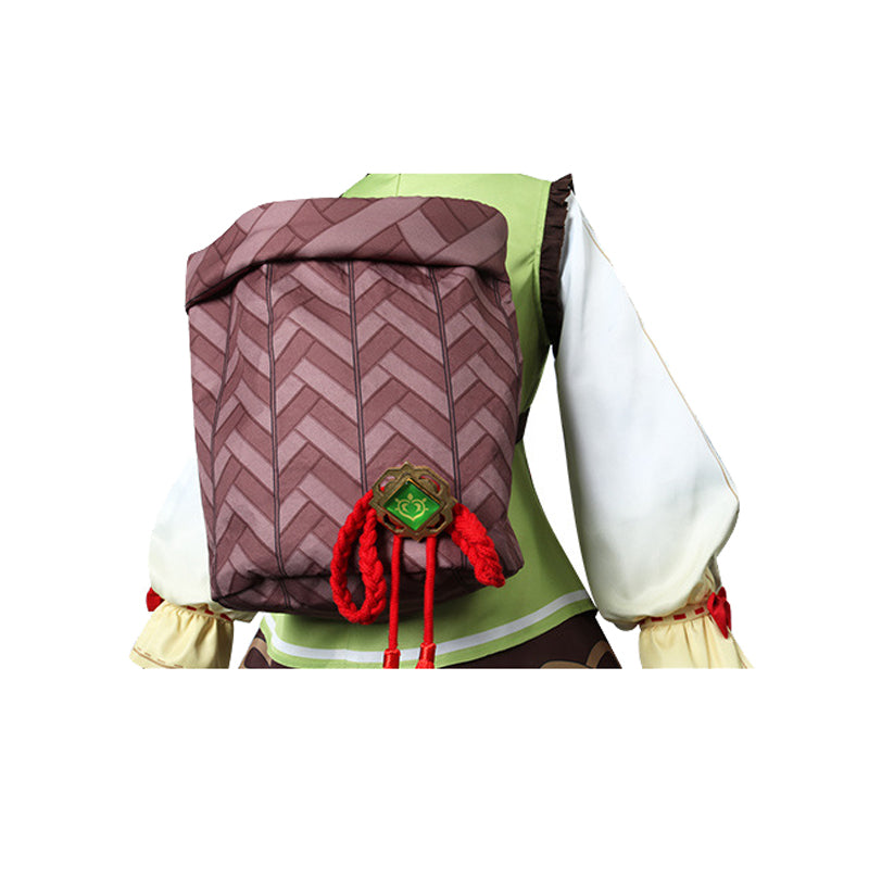 Genshin Impact Yaoyao Cosplay Kids and Adults Costume With Back Basket Halloween Carnival Cosplay Ouftit