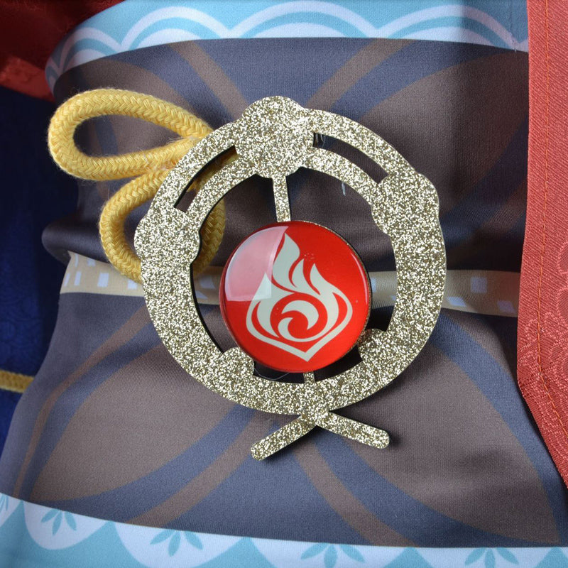 Genshin Impact Yoimiya Whole Set Cosplay Costume+Wigs+Clogs+Socks Halloween Whole Set Cosplay Outfit