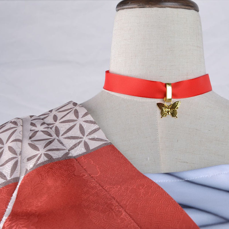 Genshin Impact Yoimiya Cosplay Costume Full Set With Wigs Halloween Cosplay Outfit