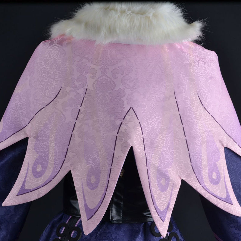 Genshin Impact Yun Jin Cosplay Costume Dress With Headwear Halloween Party Costume