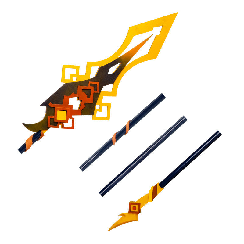 Genshin Impact Zhongli Weapon Cosplay Props Polearm Vortex Vanquisher Cosplay Weapon Props