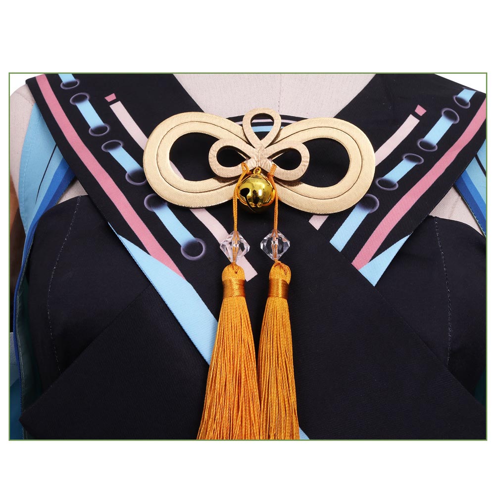 Genshin Impact Kirara Costume+Wigs+Boots Halloween Carnival Costume Set