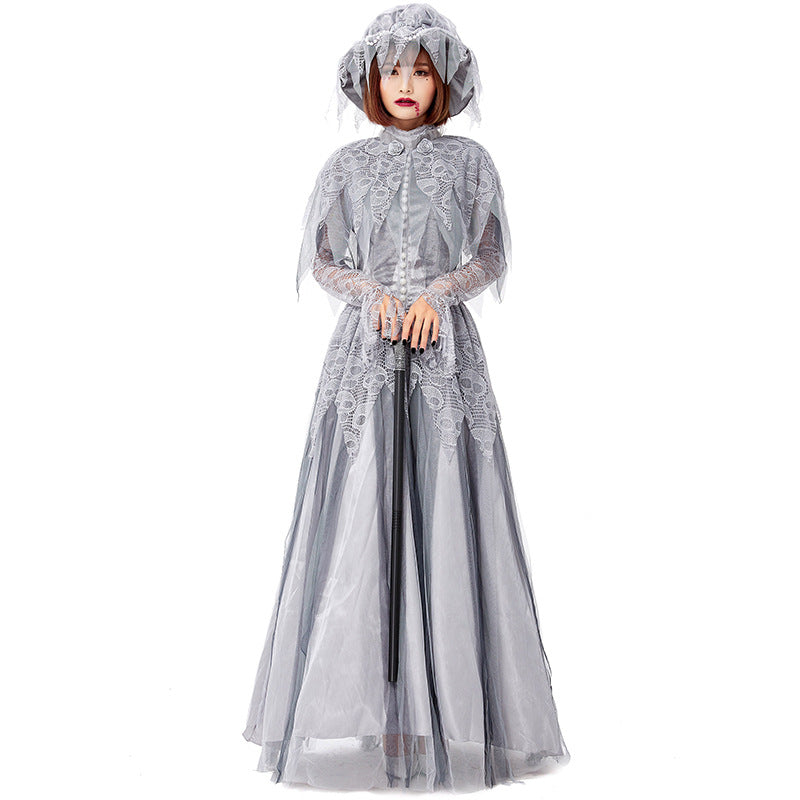 Ghost Bride Skeleton Cosplay Costume Dress Halloween Costume