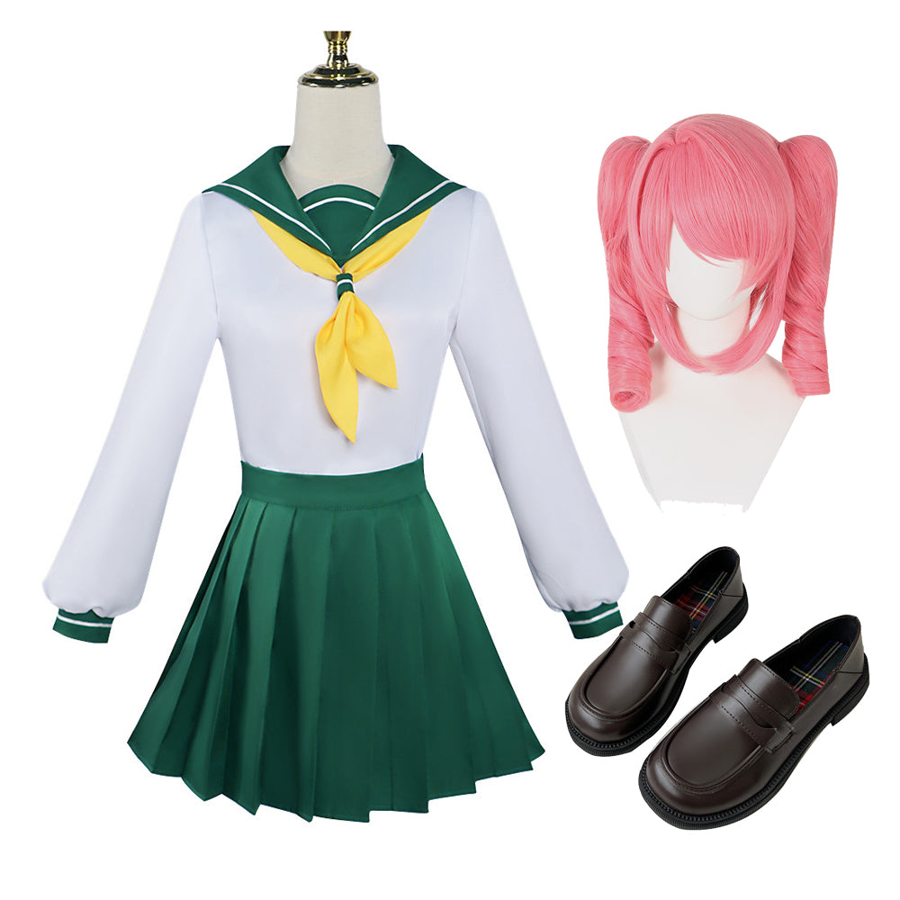 Gushing over Magical Girls Hanabishi Haruka Costume With Wigs and Shoes Whole Set Cosplay Outfit