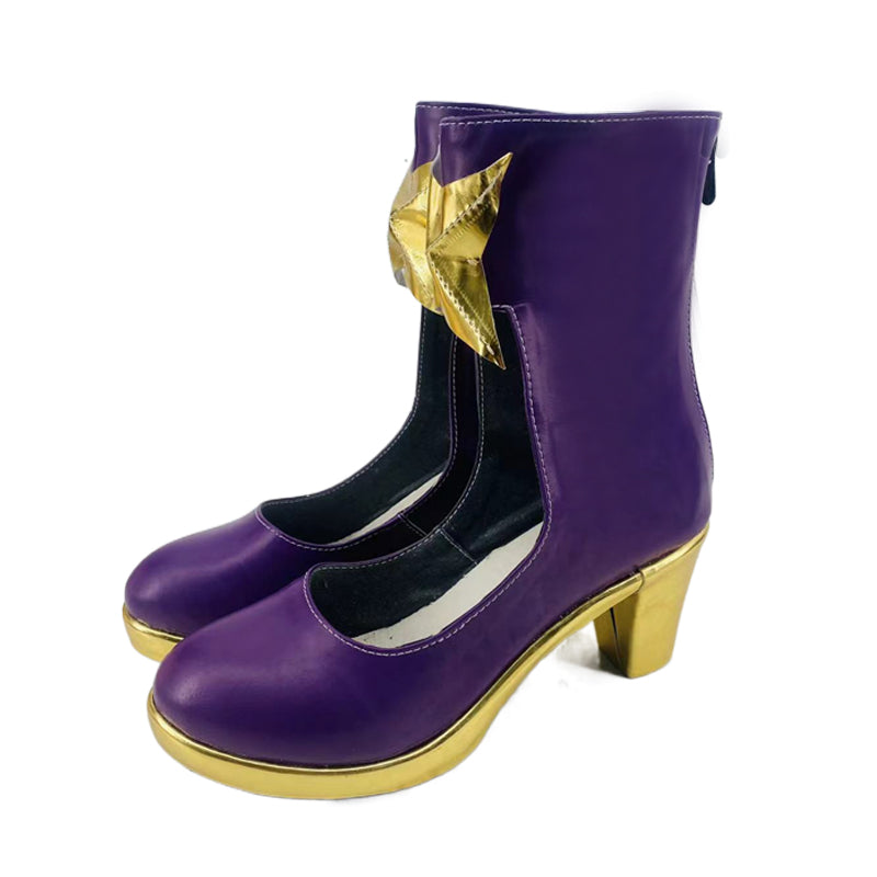 Gushing over Magical Girls Hiiragi Utena Cosplay Shoes Cosplay Purple Boots