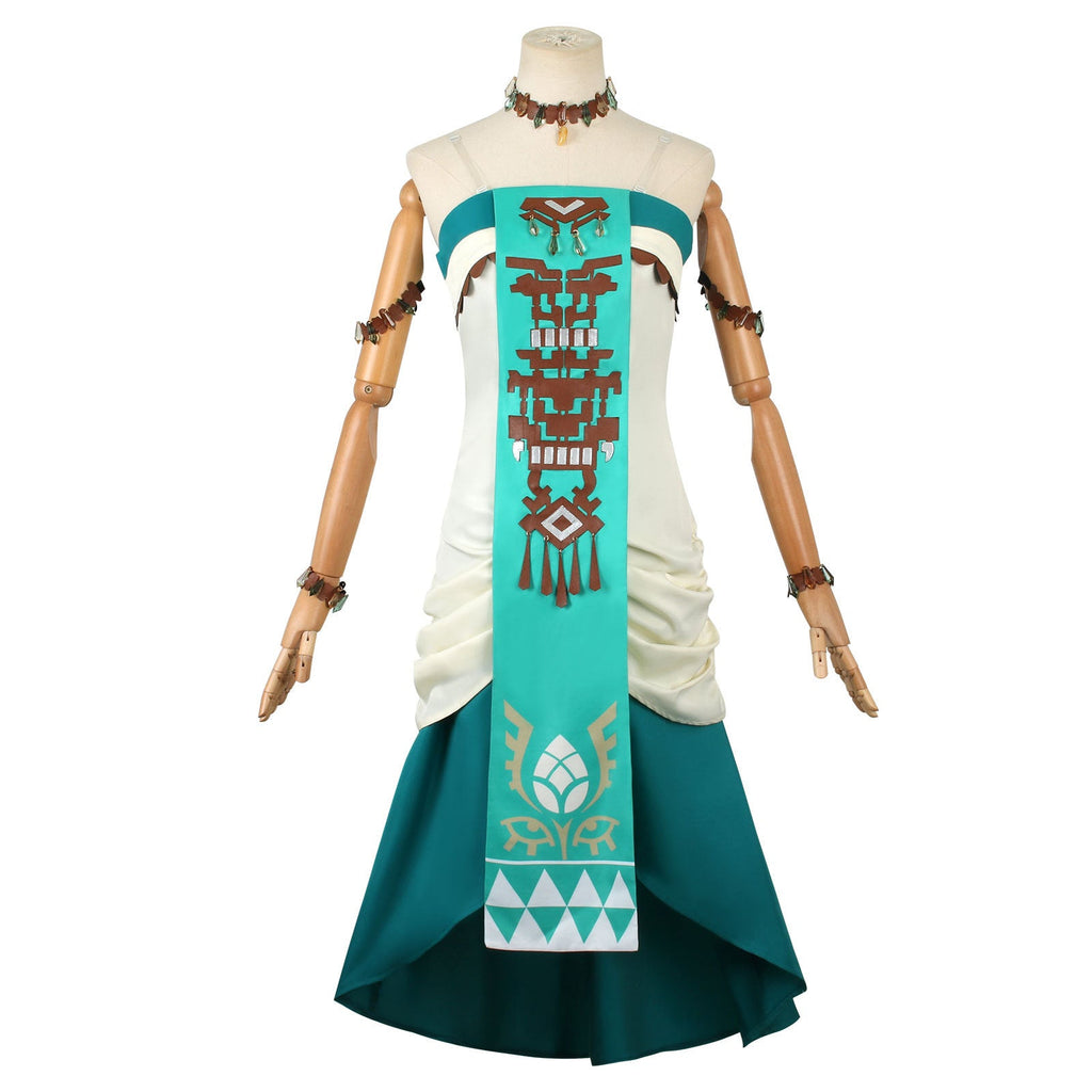 Halloween Costume Princess Cosplay Dress Princess Zela Costume With Ears Accessories